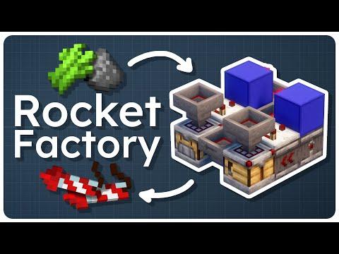 Fully Automatic Rocket Crafter | Minecraft Java & Bedrock 1.21.4 Redstone Tutorial
