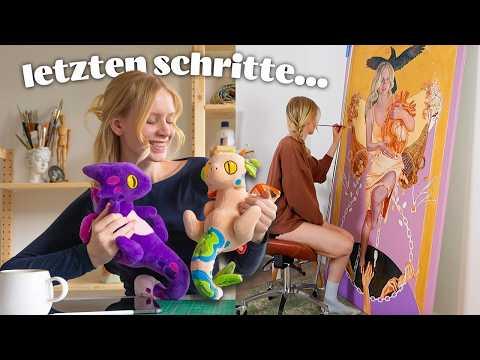 Neue Kuscheltiere verkaufen, großes Gemälde malen / Woche im Leben einer Künstlerin!