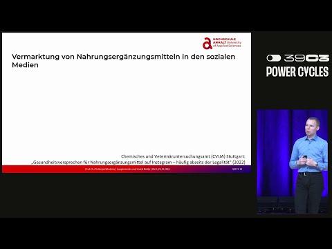 39C3 - Supplements und Social Media – wenn der Online-Hype zur realen Gesundheitsgefahr wird