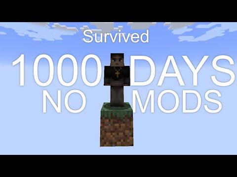 1,000 days in Impossible One Block Minecraft