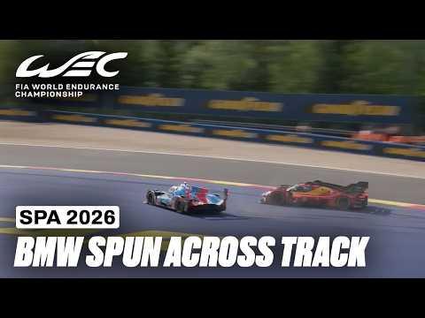 BMW SPUN Across the Track After Ferrari Contact | TotalEnergies 6 Hours of Spa 2026 | FIA WEC