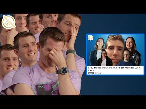 Linus Reacts to "LMG Members Share Their First Meeting with Linus"