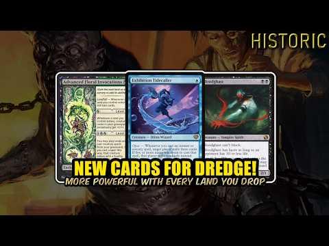 New Cards For Dredge Making Every Land Count! | Historic BO3 | MTG Arena