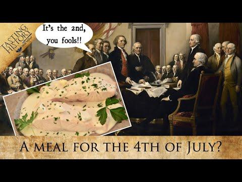 Happy 4th of July everyone! I'm off to San Diego to watch fireworks. In the meantime, if hotdogs and hamburgers aren't your thing, maybe try John Adams supposed 4th of July classic Salmon and Egg Sauce.
https://www.youtube.com/watch?v=DOMlX...