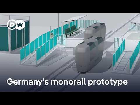 Uhhhh I think I found my next video topic. A monorail battery vehicle stabilized by spinning weights inside it. Where do I even begin...?