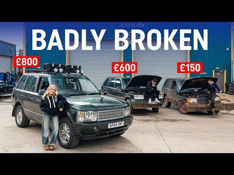 Over on our second channel ‪@MoreDRIVETRIBE‬ , Izzy begins a debrief on how knackered our cheap Range Rovers are after their off-roading challenge.