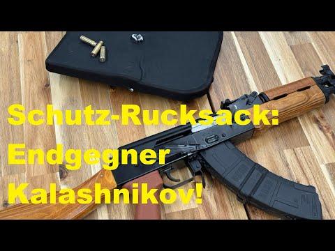 Kann ein Rucksack ein Kalashnikov-Geschoss stoppen?