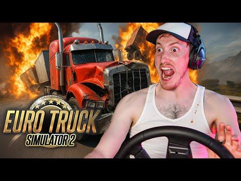 Komplette Katastrophe! Mein erstes Mal Eurotruck Simulator mit ‪@BenniBaehr‬ als Schichtleiter!