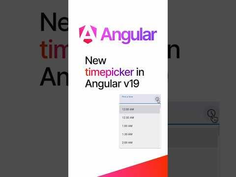 We're excited to have launched a new timepicker component ready for you to use in your applications.

Update to Angular v19 and head over to material.angular.io for more information on getting started.