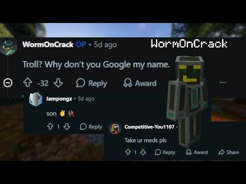TMC tough guy WormOnCrack is going schizo