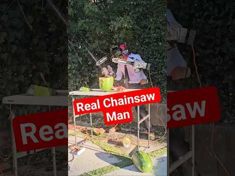 testing Real Life Chainsaw Man