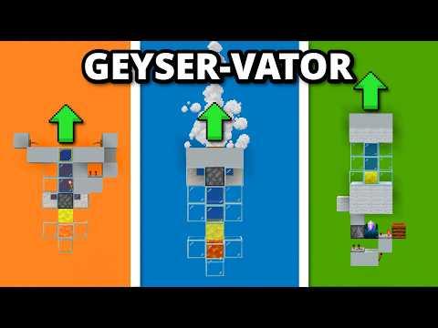 The Easiest Geyser Elevators In Minecraft 26.2 (Snapshot)