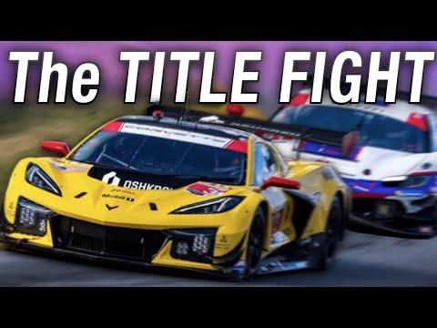 the Incredible CORVETTE vs FERRARI Battle for the IMSA GTD PRO Championship at Petit Le Mans